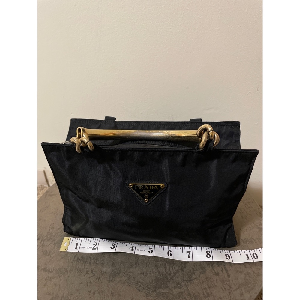 Prada Nylon Metal Handle Bag - Picture 5 of 14
